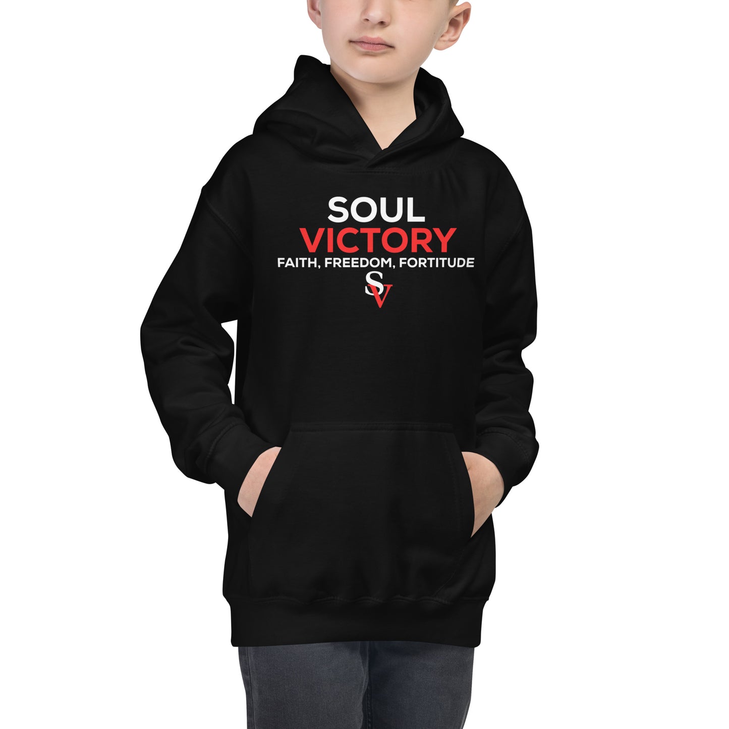 Kids 3F's Front Flag Back Hoodie