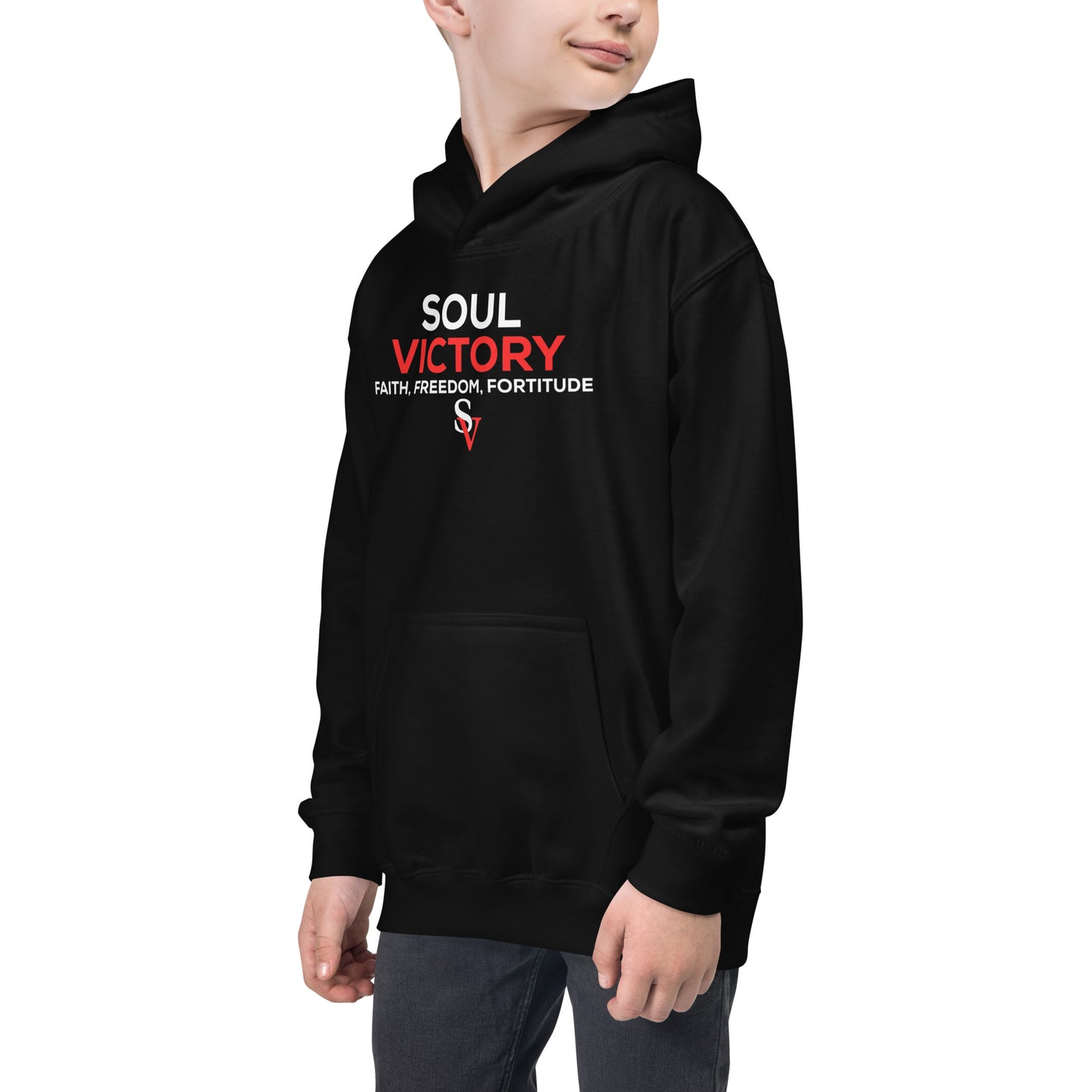 Kids 3F's Front Flag Back Hoodie